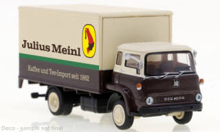 Bedford TK box-wagon, Julius Meinl, 1971 1:87 Brekina