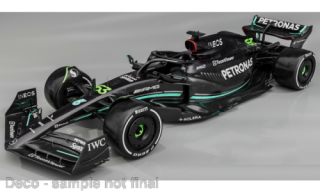 Mercedes AMG W14 E Performance, No.63, Mercedes AMG Petronas Formula One team, Petronas, formula 1, G.Russell, 2023 1:24 Bburago