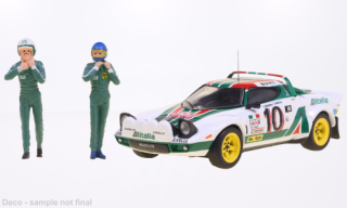 Lancia Stratos HF, No.10, Rally Monte Carlo , Winner Monte Carlo Series 2 with figurines, S.Munari/S.Maiga, 1976 1:43 IXO