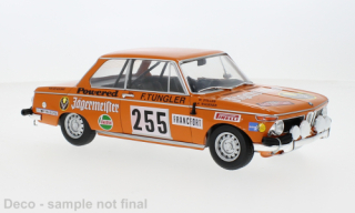 BMW 2002, No.255, Jägermeister, Rallye WM, Rally Monte Carlo , W.Stiller/A.Wagener, 1973 1:18 IXO