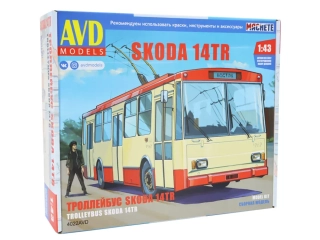 Škoda 14Tr trolejbus STAVEBNICE 1:43 AVD
