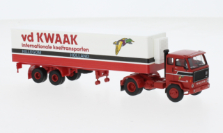 Volvo F 89 box-wagon-SZ, v.d.Kwaak, neues Design, 1972 1:87 Brekina