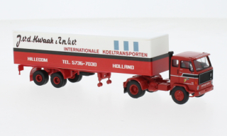 Volvo F 89 box-wagon-SZ, v.d.Kwaak, altes Design, 1972 1:87 Brekina