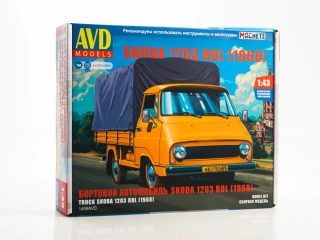 Škoda 1203 ROL s plachtou STAVEBNICE 1:43 AVD