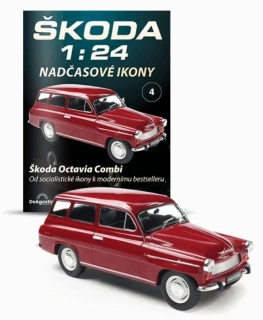 Škoda Octavia Combi 1970 1:24 časopis Nadčasové Ikony no.4 s modelem