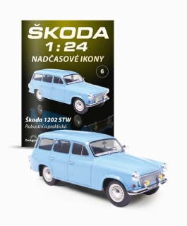 Škoda 1202 STW 1:24 časopis Nadčasové Ikony no.6 s modelem