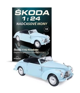 Škoda 1102 Roadster 1:24 časopis Nadčasové Ikony no.11 s modelem