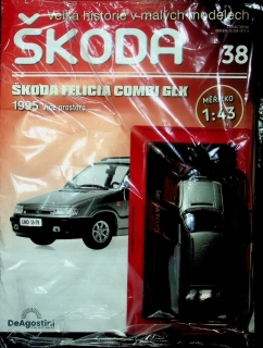 Škoda Felicia Combi GLX 1:43 DeAgostini časopis s modelem