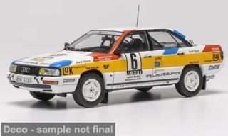 Audi 200 quattro no.6, Schwarz, Rallye Deutschland 1988 1:43 IXO
