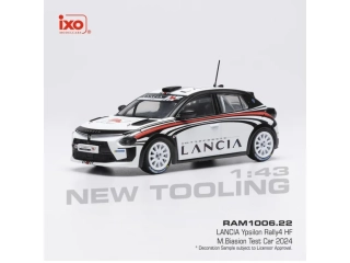 Lancia Ypsilon Rally4 HF, Biasion, test car 2024 1:43 IXO