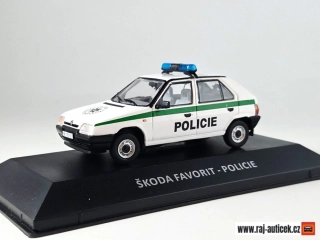 Škoda Favorit LX 135 policie DeAgostini Kaleidoskop slavných vozů časopis s modelem