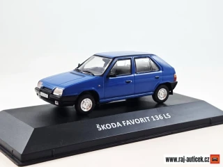 Škoda Favorit 136 LS 1:43 DeAgostini časopis s modelem